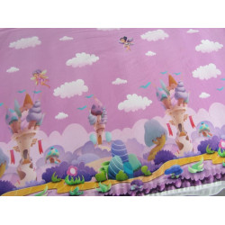 Jersey Panel Feen & Elfen Palast - rosa flieder